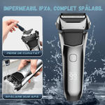 Ingrijire personala si Cosmetice - Aparate & accesorii ingrijire personala - Aparate de ras si tuns - Aparate de ras electrice - Aparat Ras Electric BIRAI FK-609, 8600 RPM, 3 Lame, LED, USB, Waterproof, Trimmer, Umed/Uscat, Negru - Infinity.ro