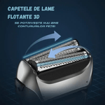 Ingrijire personala si Cosmetice - Aparate & accesorii ingrijire personala - Aparate de ras si tuns - Aparate de ras electrice - Aparat Ras Electric BIRAI FK-609, 8600 RPM, 3 Lame, LED, USB, Waterproof, Trimmer, Umed/Uscat, Negru - Infinity.ro