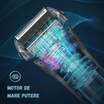 Ingrijire personala si Cosmetice - Aparate & accesorii ingrijire personala - Aparate de ras si tuns - Aparate de ras electrice - Aparat Ras Electric BIRAI FK-609, 8600 RPM, 3 Lame, LED, USB, Waterproof, Trimmer, Umed/Uscat, Negru - Infinity.ro