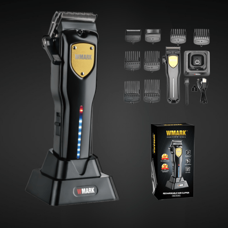 Ingrijire personala si Cosmetice - Aparate & accesorii ingrijire personala - Aparate de ras si tuns - Aparate de tuns - Masina Tuns Profesionala BIRAI Sonic, 7000 RPM, LED, USB, Rezistenta Apa, Lame Titan, Negru, Salon, Precizie, Ergonomica - Infinity.ro