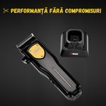 Ingrijire personala si Cosmetice - Aparate & accesorii ingrijire personala - Aparate de ras si tuns - Aparate de tuns - Masina Tuns Profesionala BIRAI Sonic, 7000 RPM, LED, USB, Rezistenta Apa, Lame Titan, Negru, Salon, Precizie, Ergonomica - Infinity.ro