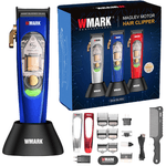 Ingrijire personala si Cosmetice - Aparate & accesorii ingrijire personala - Aparate de ras si tuns - Aparate de tuns - Masina Tuns Profesionala, 10.000 RPM, LED, Lame Titan, Zero Gap, USB Rapid, Rezistenta Apa, Albastra - Infinity.ro