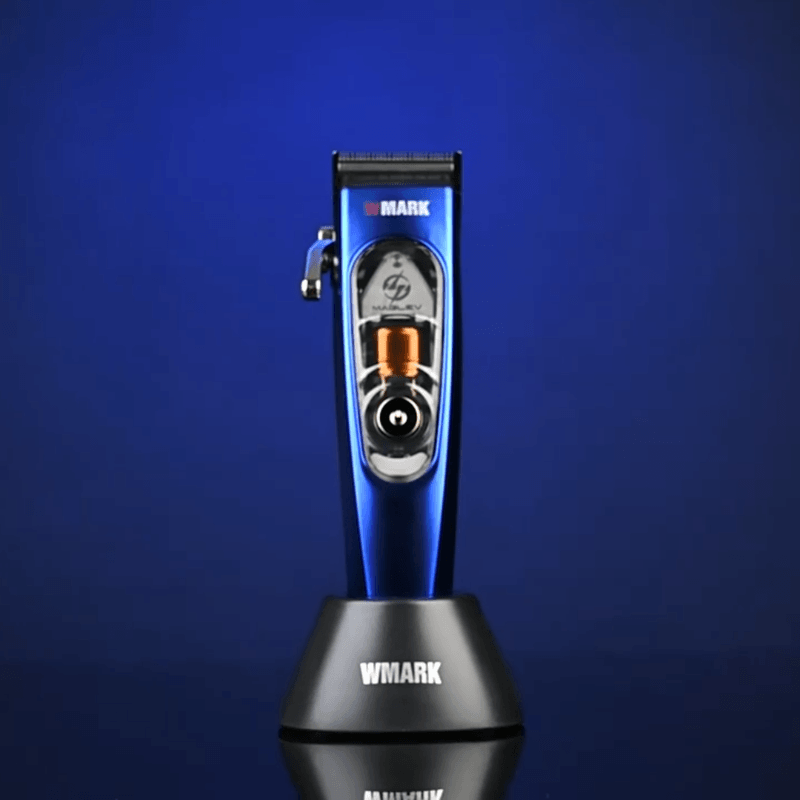 Ingrijire personala si Cosmetice - Aparate & accesorii ingrijire personala - Aparate de ras si tuns - Aparate de tuns - Masina Tuns Profesionala, 10.000 RPM, LED, Lame Titan, Zero Gap, USB Rapid, Rezistenta Apa, Albastra - Infinity.ro