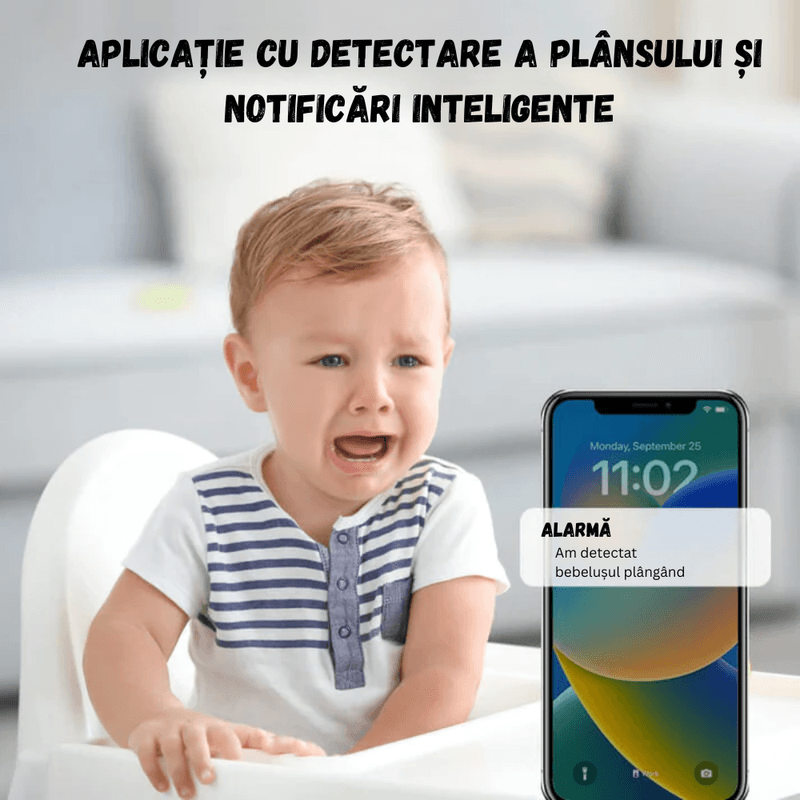 Casa si Gradina - Mobilier - Mobilier copii - Monitoare video copii - Baby Monitor WiFi BIRAI WatchMe 2in1, UltraHD, Night Vision, Audio Dual, Senzor Miscare, App Control, Alb - Infinity.ro