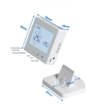 Casa si Gradina - Termice - Centrale termice si accesorii - Accesorii incalzire - Termostat Inteligent BIRAI®, WiFi, Control App Tuya/Smart Life, Alexa/Google, Centrala, Receiver, Alb, Programabil - Infinity.ro
