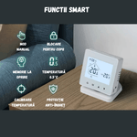 Casa si Gradina - Termice - Centrale termice si accesorii - Accesorii incalzire - Termostat Inteligent BIRAI®, WiFi, Control App Tuya/Smart Life, Alexa/Google, Centrala, Receiver, Alb, Programabil - Infinity.ro