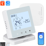 Casa si Gradina - Termice - Centrale termice si accesorii - Accesorii incalzire - Termostat Inteligent BIRAI®, WiFi, Control App Tuya/Smart Life, Alexa/Google, Centrala, Receiver, Alb, Programabil - Infinity.ro