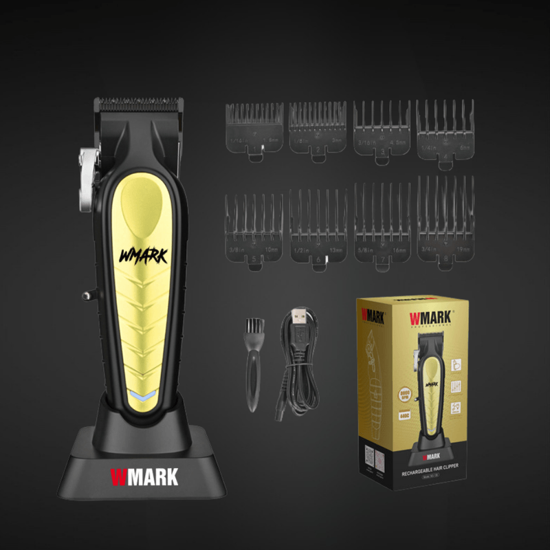 Ingrijire personala si Cosmetice - Aparate & accesorii ingrijire personala - Aparate de ras si tuns - Aparate de tuns - Masina Tuns Profesionala BIRAI Royal, 8000 RPM, LED, USB, Lame Titan, Negru, Rezistenta Apa, Precizie, Salon - Infinity.ro