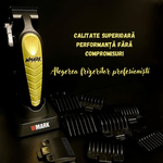 Ingrijire personala si Cosmetice - Aparate & accesorii ingrijire personala - Aparate de ras si tuns - Aparate de tuns - Masina Tuns Profesionala BIRAI Royal, 8000 RPM, LED, USB, Lame Titan, Negru, Rezistenta Apa, Precizie, Salon - Infinity.ro