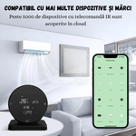 Casa si Gradina - Termice - Centrale termice si accesorii - Accesorii incalzire - Termostat Inteligent BIRAI®, WiFi, Control prin App Tuya/Smart Life, Compatibil Alexa, Google, Centrala, Negru - Infinity.ro