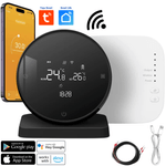 Casa si Gradina - Termice - Centrale termice si accesorii - Accesorii incalzire - Termostat Inteligent BIRAI®, WiFi, Control prin App Tuya/Smart Life, Compatibil Alexa, Google, Centrala, Negru - Infinity.ro