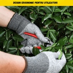 Casa si Gradina - Constructii - Echipamente de lucru - Manusi protectia muncii - Manusi Protectie Anti-Taiere BIRAI, Nivel Ridicat Siguranta, Fibra Rezistenta, Aderenta Excelenta, Marimea L - Infinity.ro