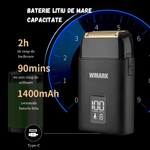 Ingrijire personala si Cosmetice - Aparate & accesorii ingrijire personala - Aparate de ras si tuns - Aparate de ras electrice - Aparat Ras Electric Profesional BIRAI SmoothX, 8100 RPM, LED, USB, Lame Duble, Umed/Uscat, Smart Care, Waterproof, Negru - Infinity.ro