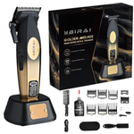 Ingrijire personala si Cosmetice - Aparate & accesorii ingrijire personala - Aparate de ras si tuns - Aparate de tuns - Masina de Tuns Profesionala BIRAI Golden Mirage, 9000 RPM, LED, USB, Rezistenta la Apa, Lame Titan, Gold - Infinity.ro