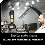 Ingrijire personala si Cosmetice - Aparate & accesorii ingrijire personala - Aparate de ras si tuns - Aparate de tuns - Masina de Tuns Profesionala BIRAI Golden Mirage, 9000 RPM, LED, USB, Rezistenta la Apa, Lame Titan, Gold - Infinity.ro