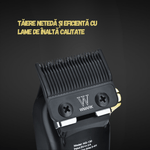 Ingrijire personala si Cosmetice - Aparate & accesorii ingrijire personala - Aparate de ras si tuns - Aparate de tuns - Masina de Tuns Profesionala BIRAI Golden Mirage, 9000 RPM, LED, USB, Rezistenta la Apa, Lame Titan, Gold - Infinity.ro