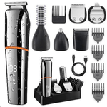 Ingrijire personala si Cosmetice - Aparate & accesorii ingrijire personala - Aparate de ras si tuns - Seturi complete de ras & tuns - Masina Tuns si Ras 6in1 BIRAI LK-860, LED, Lame Titan, USB, 99 Min, Rezistenta Apa, Trimer, Shaver, Argintiu - Infinity.ro