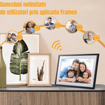 TV, Audio-Video si Foto - Aparate foto si accesorii - Accesorii foto si video - Rame foto digitale - Rama Foto Digitala WiFi BIRAI Y101, 10.1", Touch, 32GB, HD IPS, Frameo, USB, microSD, Poze/Video, Negru - Infinity.ro