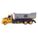 Jucarii, Copii si Bebe - Jucarii si jocuri - Vehicule si jucarii cu telecomanda - Masinute - Camion de jucarie cu telecomanda, sunete si lumini, copii de 3 ani+, plastic, 20 cm, portocaliu-gri - Infinity.ro