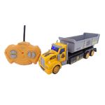 Jucarii, Copii si Bebe - Jucarii si jocuri - Vehicule si jucarii cu telecomanda - Masinute - Camion de jucarie cu telecomanda, sunete si lumini, copii de 3 ani+, plastic, 20 cm, portocaliu-gri - Infinity.ro