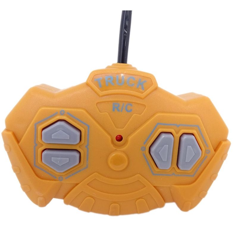 Jucarii, Copii si Bebe - Jucarii si jocuri - Vehicule si jucarii cu telecomanda - Masinute - Camion de jucarie cu telecomanda, sunete si lumini, copii de 3 ani+, plastic, 20 cm, portocaliu-gri - Infinity.ro