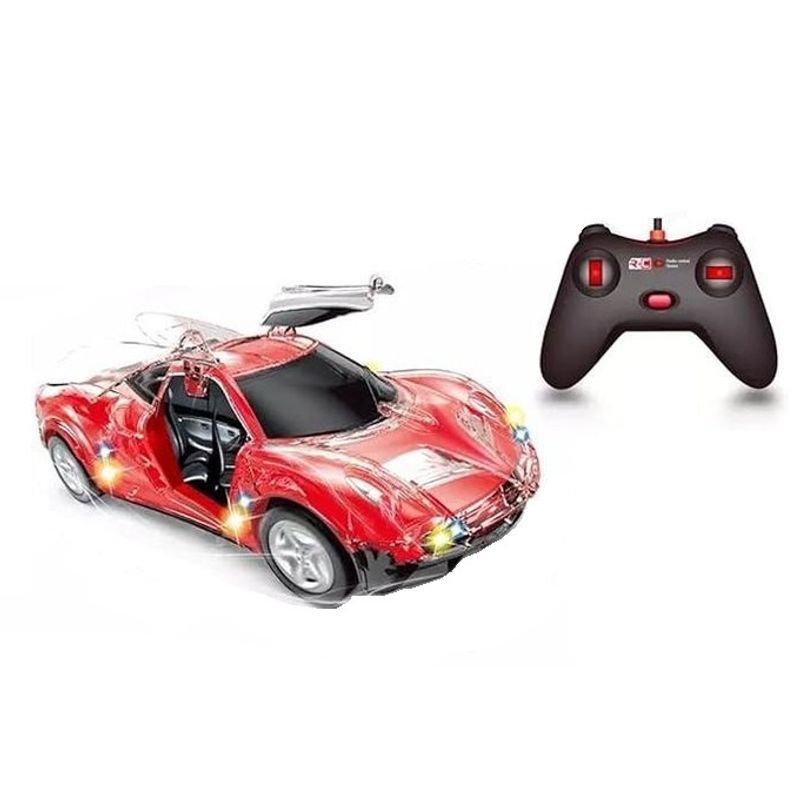 Jucarii, Copii si Bebe - Jucarii si jocuri - Vehicule si jucarii cu telecomanda - Masinute - Masinuta de jucarie cu telecomanda, copii 3 + ani, cu Usi Automate si Lumini, 21.5x10.5x6 cm, Rosu - Infinity.ro