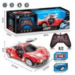 Jucarii, Copii si Bebe - Jucarii si jocuri - Vehicule si jucarii cu telecomanda - Masinute - Masinuta de jucarie cu telecomanda, copii 3 + ani, cu Usi Automate si Lumini, 21.5x10.5x6 cm, Rosu - Infinity.ro