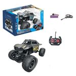 Jucarii, Copii si Bebe - Jucarii si jocuri - Vehicule si jucarii cu telecomanda - Masinute - Masinuta off-road cu telecomanda 2.4GHz, RAK 4, copii 3+ ani, rotire 360°, Negru/Galben - Infinity.ro