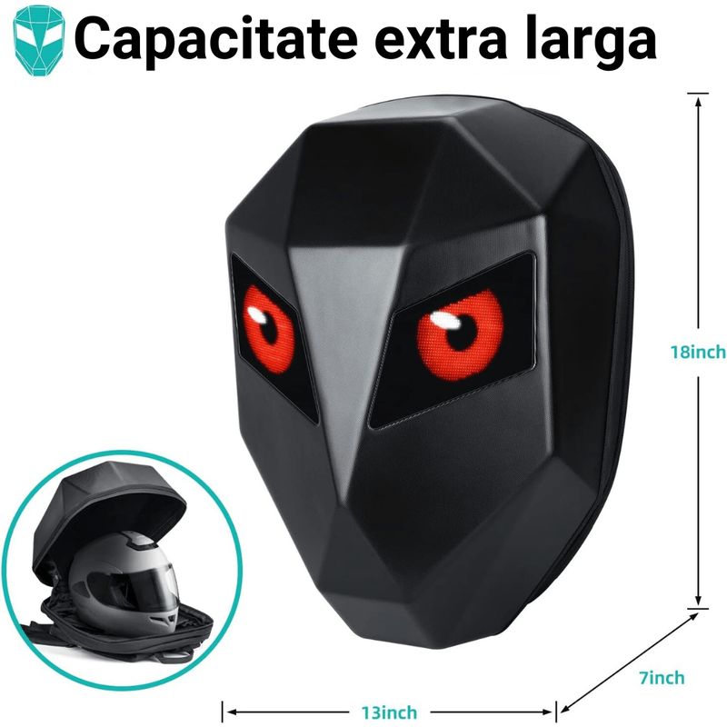 Auto si Moto - Moto - Echipamente protectie moto - Accesorii protectie moto - Rucsac modern pentru motociclisti, Crelander, ecran led personalizat, rezistent la apa, multiple moduri de afisare - Infinity.ro