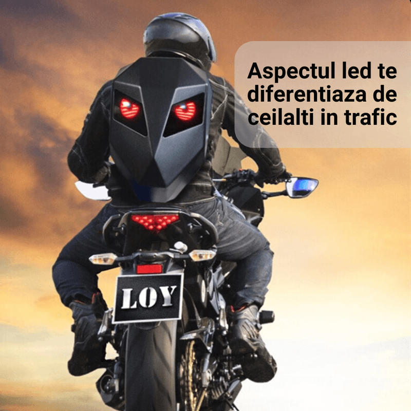 Auto si Moto - Moto - Echipamente protectie moto - Accesorii protectie moto - Rucsac modern pentru motociclisti, Crelander, ecran led personalizat, rezistent la apa, multiple moduri de afisare - Infinity.ro