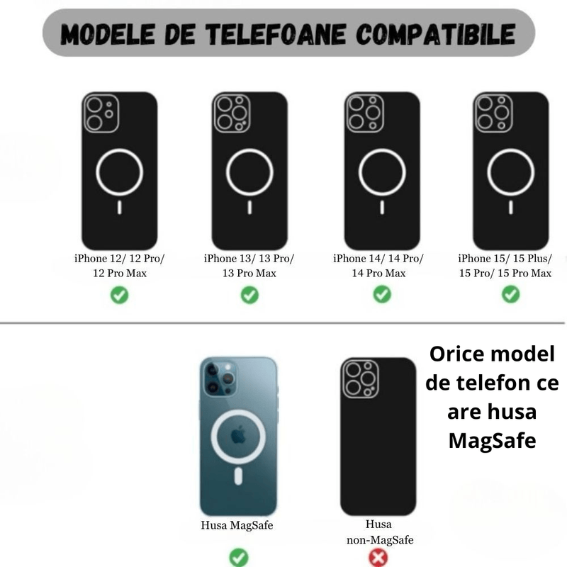 Casa si Gradina - Bucatarie si vesela - Accesorii bar - Termosuri si Cani termos - Termos / Sticla de Apa cu Inel Magsafe, 600 ml Bautura La Temperatura Potrivita si un Suport Sigur pentru Telefonul Tau - Infinity.ro