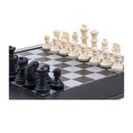 Jucarii, Copii si Bebe - Jucarii si jocuri - Jocuri si puzzle - Jocuri de societate - Joc Sah cu Tabla si Piese Magnetice, Dimensiuni Tabla 26×26×0,7cm, Alb-negru - Infinity.ro