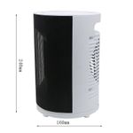 Electronice si Electrocasnice - Climatizare si sisteme de incalzire - Aparate incalzire aer - Aeroterme - Aeroterma electrica, RAF R1187, 1800W, pentru 25mp, cu 3 moduri de operare, silentios si discret, 28x24x24cm, alb-negru - Infinity.ro