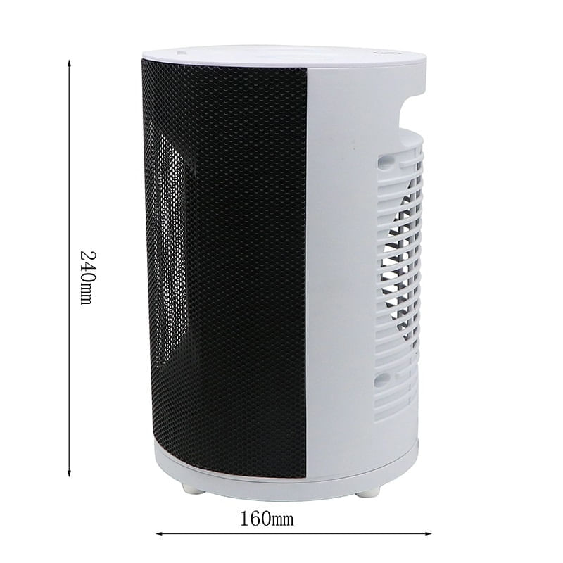 Electronice si Electrocasnice - Climatizare si sisteme de incalzire - Aparate incalzire aer - Aeroterme - Aeroterma electrica, RAF R1187, 1800W, pentru 25mp, cu 3 moduri de operare, silentios si discret, 28x24x24cm, alb-negru - Infinity.ro