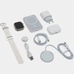 Laptop, Telefoane si Tablete - Wearables si gadgeturi - Wearables - Smartwatch-uri - Set complet cu Smartwatch X8 de 2", casti in-ear wireless, incarcator, cabluri, baterie externa, 8 in 1, Alb/Gri - Infinity.ro