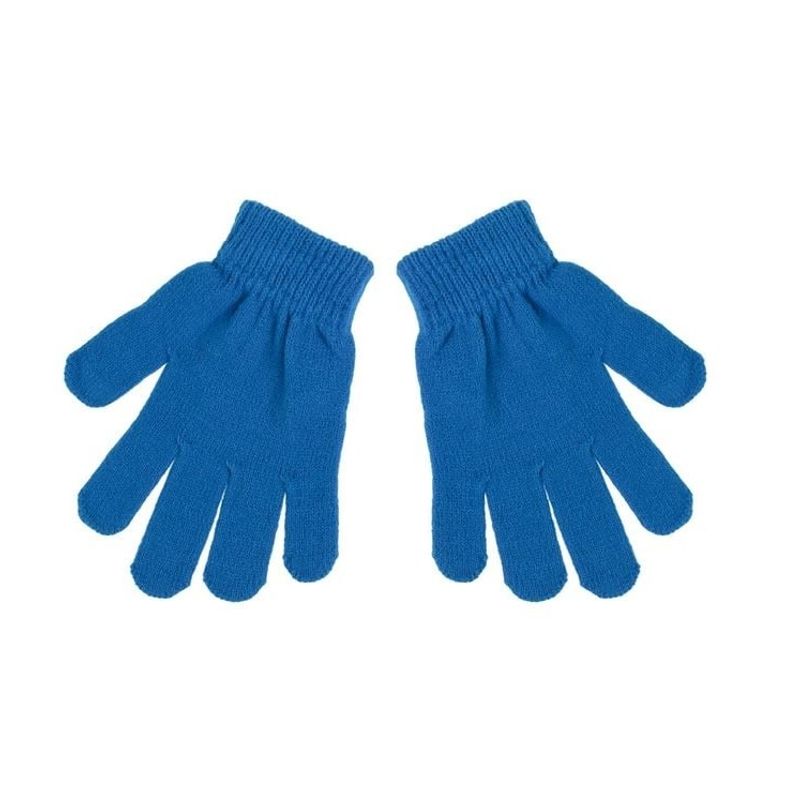 Fashion, accesorii si bijuterii - Copii - Accesorii copii - Caciuli si palarii copii - Set Caciula, Manusi si Fular, Model Sonic, captuseala fleece, 3 piese, 8 ani, albastru - Infinity.ro