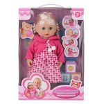 Jucarii, Copii si Bebe - Jucarii si jocuri - Papusi si accesorii - Papusi - Papusa interactiva care repeta cuvintele, varsta 3+ ani, 30x11x43cm, roz - Infinity.ro