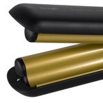 Ingrijire personala si Cosmetice - Aparate & accesorii ingrijire personala - Hair styling - Ondulatoare - Ondulator pentru par, RAF R0411, 35W, placat cu ceramica, 29x6cm, negru-auriu - Infinity.ro