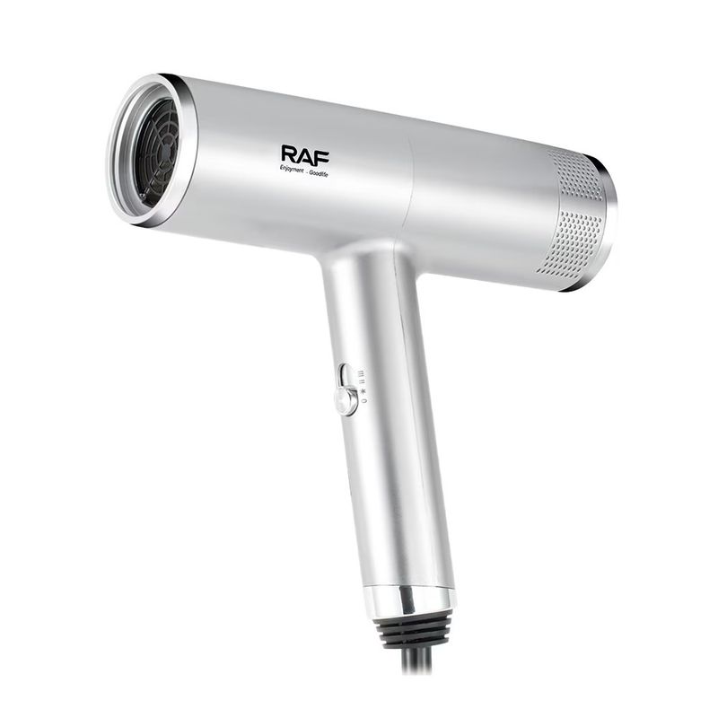 Ingrijire personala si Cosmetice - Aparate & accesorii ingrijire personala - Hair styling - Uscatoare de par - Uscator de par cu ioni negativi, RAF R474, 1600W, 2 viteze, buton de aer rece, 1 cap magnetic inclus, argintiu - Infinity.ro
