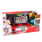 Jucarii, Copii si Bebe - Jucarii si jocuri - Jucarii de rol - Set joaca supermarket - Casa de marcat de jucarie, cu sunet si lumina, include 23 piese, 48x18x26cm, multicolor - Infinity.ro