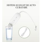 Jucarii, Copii si Bebe - Igiena si ingrijire - Accesorii ingrijire copii - Aspiratoare nazale si accesorii - Aspirator Nazal Electric fara Fir, Copii si Bebelusi, Putere de aspirare 70 kpa, Auto-curatare, 3 viteze, 2 capete, Alb - Infinity.ro