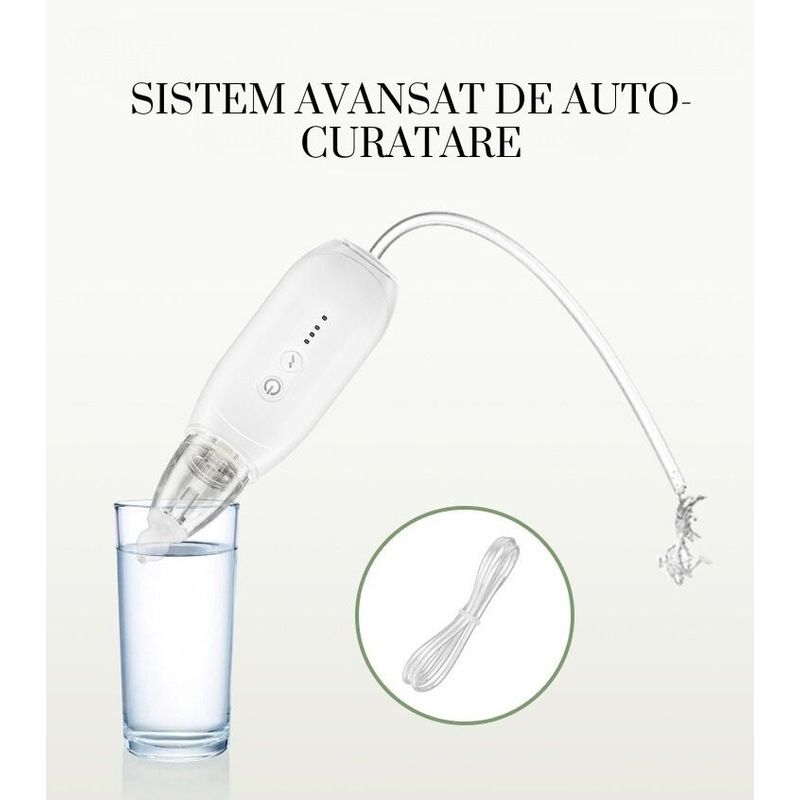 Jucarii, Copii si Bebe - Igiena si ingrijire - Accesorii ingrijire copii - Aspiratoare nazale si accesorii - Aspirator Nazal Electric fara Fir, Copii si Bebelusi, Putere de aspirare 70 kpa, Auto-curatare, 3 viteze, 2 capete, Alb - Infinity.ro