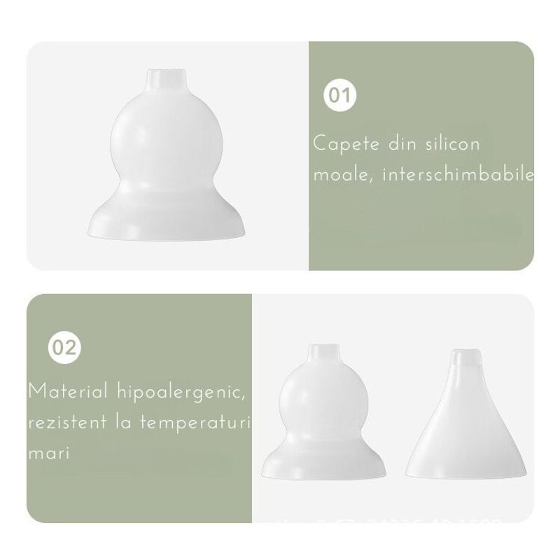 Jucarii, Copii si Bebe - Igiena si ingrijire - Accesorii ingrijire copii - Aspiratoare nazale si accesorii - Aspirator Nazal Electric fara Fir, Copii si Bebelusi, Putere de aspirare 70 kpa, Auto-curatare, 3 viteze, 2 capete, Alb - Infinity.ro