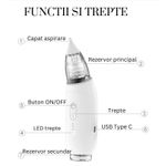 Jucarii, Copii si Bebe - Igiena si ingrijire - Accesorii ingrijire copii - Aspiratoare nazale si accesorii - Aspirator Nazal Electric fara Fir, Copii si Bebelusi, Putere de aspirare 70 kpa, Auto-curatare, 3 viteze, 2 capete, Alb - Infinity.ro