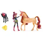 Jucarii, Copii si Bebe - Jucarii si jocuri - Figurine - Unicorn Academy Set Unicorn Cinder Si Papusa Valentina - Infinity.ro