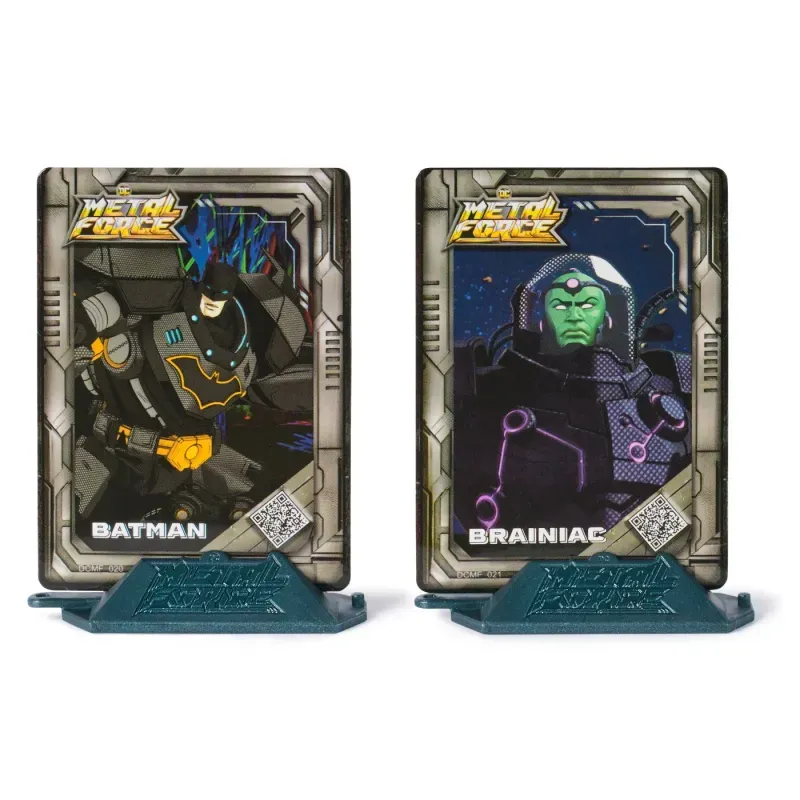 Jucarii, Copii si Bebe - Jucarii si jocuri - Figurine - Dc Metal Force Set Figurine De Actiune Brainiac Vs Batman - Infinity.ro