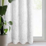 Casa si Gradina - Textile si covoare - Perdele si draperii - Perdele - Perdea MARGARET din etamina, decorata cu fire de mohair, 140 x 250 cm, alb - Infinity.ro