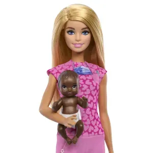 Barbie Set De Joaca Papusa Barbie Blonda Face Cariera Pediatru