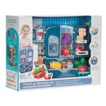 Jucarii, Copii si Bebe - Jucarii si jocuri - Jucarii de rol - Bucatarii copii - Frigider de jucarie, cu sunet si lumina, accesorii incluse, 46x15x35.5cm, multicolor - Infinity.ro