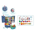 Jucarii, Copii si Bebe - Jucarii si jocuri - Jucarii de rol - Bucatarii copii - Frigider de jucarie, cu sunet si lumina, accesorii incluse, 46x15x35.5cm, multicolor - Infinity.ro